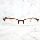 Ray-ban RB7005 2107 Eyeglasses Rectangular Brown Half Rim Frame 48-19-135 Pre-owned. Price: $28.79.
