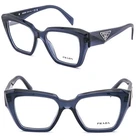 Prada Symbole PR09ZV Crystal Blue Triangle Logo Eyeglass Optical 51MM New. Price: $306.00.