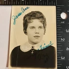 Vintage Black & White Portrait Photo Signed Jane Ann Edward Fisk Studio Used. Price: $10.00.