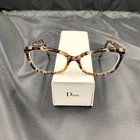 Christian Dior CD3242 Women Eyeglasses Frame Only Leopard Print Cat W/ Case Pre-owned. Price: $60.00.