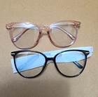 Groye TR1696 Cat Eyeglasses Frames Black Plastic/metal 53-17-140 New. Price: $40.00.