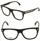 Fendi Brown Havana Gold Ff Print Eyeglasses Optical 54MM FE50070I 052 New. Price: $228.00.
