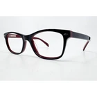 Baron BZ124 Eyeglasses Womens Black Red Square Full Rim Frames 51-17-140 Pre-owned. Price: $39.99.