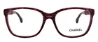 New Chanel 3262 1443 53MM Purple Glitter Stripe Square Eyeglasses Frame Italy. Price: $249.90.