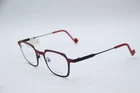 New Dutz Dz 806 Col. 65 Red Black Gunmetal Authentic Frames Eyeglasses 45-22. Price: $109.65.
