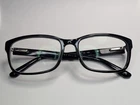 Perry Ellis 334-2 Eyeglasses Frame 53-17 Black Plastic Full Rim Rectangular Pre-owned. Price: $40.00.