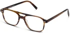 Warby Parker Brimmer Aviator Eyeglasses Frames Black Walnut Wide 52-18-145MM Nwt New. Price: $76.20.
