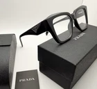 Prada 09ZV 1AB5S049 Sunglasses Black / Clear Lens New. Price: $179.99.