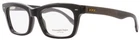 Ermenegildo Zegna ZC5006 001 Black Rectangle 53-18-145 Full Rim Men's Eyeglasses New. Price: $312.00.