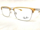 New Ray Ban RB6397 2935 Tan/gunmetal Rectangle Modern Eyeglasses Frames 52/19. Price: $102.29.