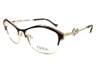 Tura Brilliance Eyeglasses Frames TE290 Brn Brown Gold Crystals 53-16-140 New. Price: $199.99.