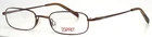 Esprit ET9263 035 Brown Mens Rectangle Full Rim Eyeglasses 48-19-140 B:24 New. Price: $24.99.