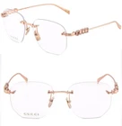 Gucci GG1806O Rose Gold Crystal Logo Metal Optical Eyeglasses 54MM 003 New. Price: $304.50.