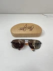 Maui Jim Keanu Sunglasses Polarized Aviator Bronze Metal Frame Italy Great Cond Pre-owned. Price: $225.00.