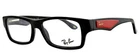 New Ray-ban RB5180 2000 52MM Black Red Eyeglasses Frames Unisex. Price: $115.67.