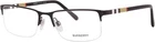 Burberry BE1282 1001 Rectangle Eyeglasses 55MM Black / Clear Demo Lens New. Price: $119.95.
