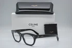 New Celine CL50166I 001 Shiny Black Authentic Eyeglasses Frames 53-19. Price: $220.99.