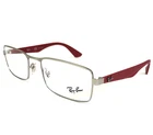 Ray-ban Eyeglasses Frames RB6332 2538 Red Silver Rectangular Full Rim 53-18-140 New. Price: $119.99.