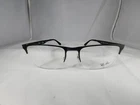 New! Ray Ban RB6362 2509 Mens Black Half Rim Modern Eyeglasses Frames 53-19 145. Price: $109.99.