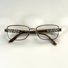 Versace Mod 1229-B 1052 Eyeglasses Frame Only 53-16-135 Italy Gold Crystals Pre-owned. Price: $39.00.
