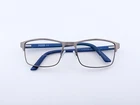 Puma Eyeglasses, Frames Only, PE00270C0S 001, 56-18-140, Metal, Gunmetal/blue Pre-owned. Price: $34.99.