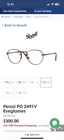 Persol PO2491V 1123 Phantos Brown Mm Unisex Eyeglasses Pre-owned. Price: $100.00.