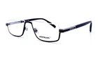 New Montblanc Half-eyes Eyeglasses MB0044O 001 55-18 150 Black & Silver Frames. Price: $799.98.