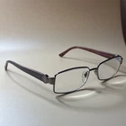 Bvlgari Eyeglasses 2045-B 176 Silver Purple Rectangular Frame Italy 53-16 130 Pre-owned. Price: $62.50.