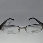 Luxe EYEWEAR-WLO308-SHINEY Light Brown Swarovski Crystal Frames Only (52-17-135) New. Price: $10.87.