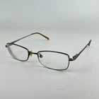 Elle EL13354 Womens Eyeglasses Frame Brown Rectangle Full Rim 51-17-135MM Pre-owned. Price: $19.99.