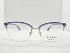 Nicole Miller Cannes C03 Purple Gold 53-17-132 Eyeglasses Frames Women's New. Price: $42.99.