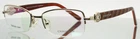 Christian Of Paris COP-15-10 Gold Brown Womens Rectangle Eyeglasses 51-16-140 New. Price: $29.99.
