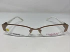 Elizabeth Arden Petites Eapt 62-1 50-17-130 Brown Half Rim Eyeglasses Frame VQ36 New. Price: $55.25.