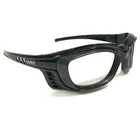 Uvex SW09 Black Safety Goggles Eyeglasses Frames Square Z87-2 56-21-127 New. Price: $49.00.