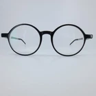 Fonex 619 Round Eyeglasses Black Silver Metal Frames 46-18-145 Demo Lenses Pre-owned. Price: $37.49.