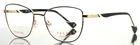 Yalea Ameenah VYA238 0301 Black Gold Womens Petite Eyeglasses 52-17-135 B:41 New. Price: $69.99.