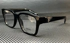 Prada 08ZV 1AB1O1 Shiny Black Men's 54 Mm Eyeglasses New. Price: $284.00.