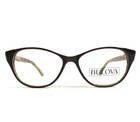 Bulova Eyeglasses Frames Ravennati Brown Shiny Cat Full Rim 50-14-140 New. Price: $44.99.