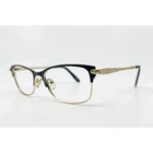 Sofia Vergara Josefina Eyeglasses Women Black Gold Cat Frames 52-16-135 Pre-owned. Price: $39.99.