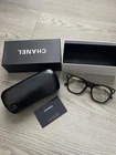 Chanel Square Black Plastic Full Rim Eyeglasses With Case And Box Pre-owned. Price: $60.00.