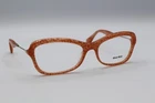 Miu Eyeglasses Frames VMU06L KA4-101 54-17 140 Peach Sparkling (no Case) New. Price: $133.30.