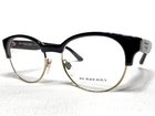 Burberry Eyeglasses Women's B2261 3001 Black & Gold Round Frames 50/17 140 New. Price: $185.99.