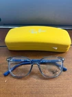 New Demo Ray Bans Clear&blue Glasses Rb 9097V 3897 46-16-130. Price: $64.89.