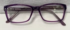 Enhance 3948 Purple Rectangular Eyeglass Frames Only 53 16 140 Pre-owned. Price: $17.49.