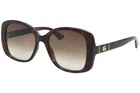 Gucci-logo GG0762S 002 Sunglasses Women's Havana/brown Gradient Lens 56MM New. Price: $189.95.