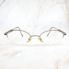 Saks Fifth Avenue Eyeglasses Frame S5A 149 1F5 Women's Silver Half Rim Oval 130 Pre-owned. Price: $24.18.