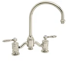 Waterstone Hampton Kitchen Bridge Faucet In Polished Nickel 6300-PN New. Price: $1700.00.