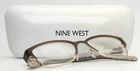 Nine West NW1075 210 Brown Gold Womens Semi Cat Eyeglasses 49-16-135 B:35. Price: $50.99.