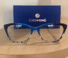 Coco Song Freedom Sound CV265 Col 3. Blue/ Purple & Beige 55MM Ladies Eyeglasses New. Price: $139.00.