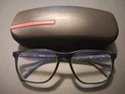 Vps 05L Prada 55-17-145 CZH1O1 Translucent Blue Eyeglasses Frames Perfect Pre-owned. Price: $99.00.